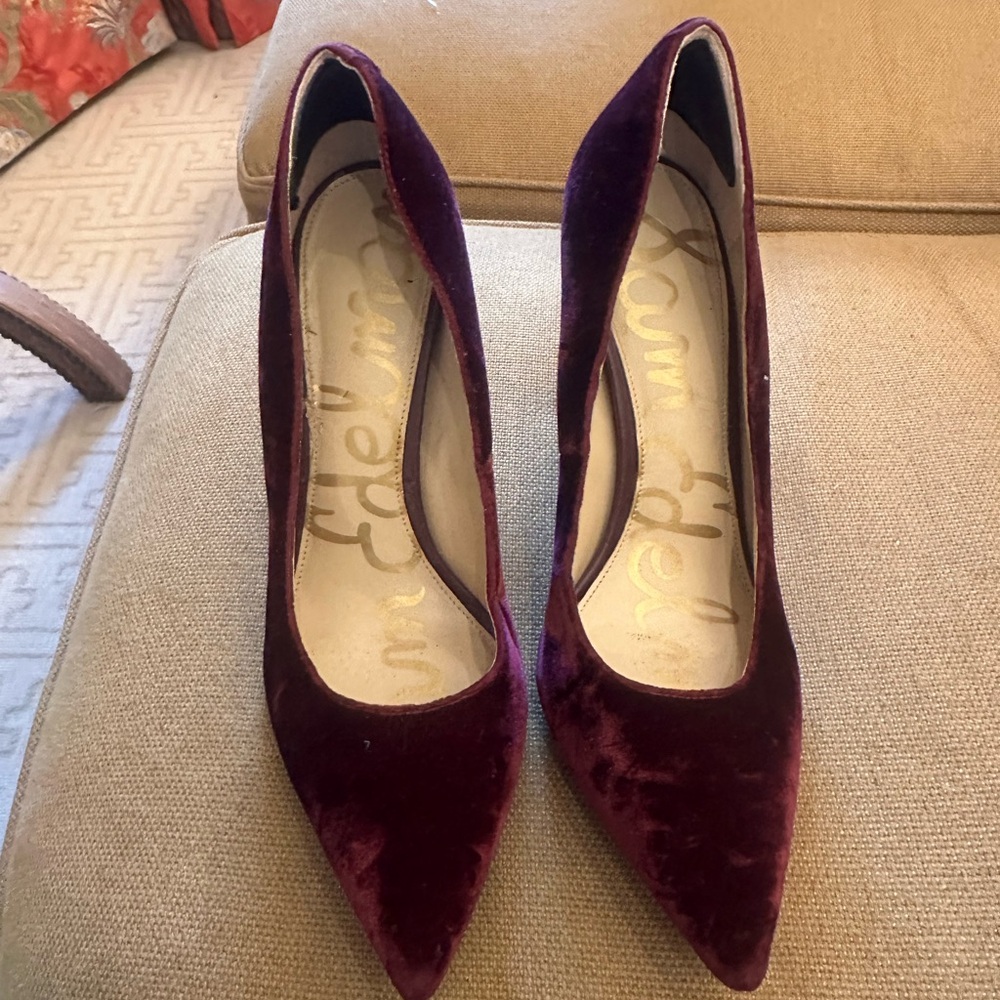 Sam Edelman Red / Purple Heels / Pumps